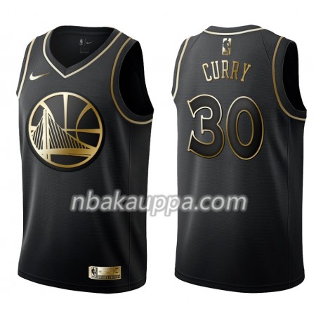 Golden State Warriors Stephen Curry 30 Nike Musta Golden Edition Pelipaidat Swingman - Miesten